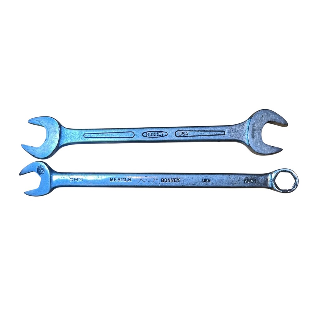 Bonney Wrenches Set of 2 11 MM and 9/16, 5/8 Made in USA